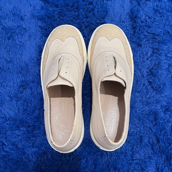 Giuseppe Zanotti Leather Studded  Slip-On Sneakers Womens 10 - Picture 10 of 13